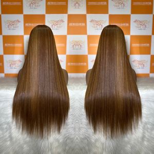 Pelucas de Cabello Humano Liso Natural al por Mayor, con Frente de Encaje HD 5x5 6x6, Peluca Vietnamita Remy sin Pegamento, Color Personalizado, Grado 12A, 100g - Product Image 4