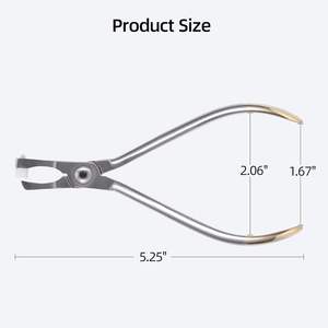 Pinza para quitar bandas molares de ortodoncia Clase I, herramienta dental para remover bandas de brackets con tapa blanca extraíble - Product Image 5
