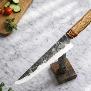 Couteau de chef ambidextre fait main avec lame en acier Damas, respectueux de l'environnement - Product Image 6