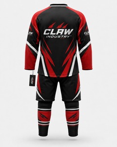 Uniforme de Hockey sobre Hielo 100% Poliéster, Cómodo, con Logotipo Sublimado, Diseño con Nombre del Equipo, Transpirable, Antibacterial, de Secado Rápido, Unisex - Product Image 2