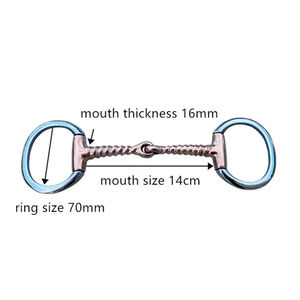 Bocados para Caballos de Alta Resistencia Tipo Eggbutt para Uso en Establos y Granjas, Bocados para Caballos de Acero Inoxidable Pulido para una Apariencia Elegante - Product Image 6