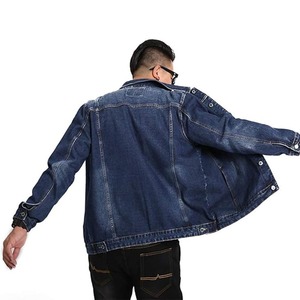 Latest Design Stylish Fashionable <b>Men</b> <b>Denim</b> <b>Jacket</b> 100% High Quality Waterproof Windproof Front Streetwear Winter Wholesale - Product Image 6