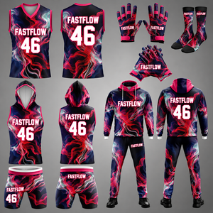 Uniformes de football 7v7 en gros, directement de l'usine, haute qualité, unisexe, impression personnalisée, respirant, séchage rapide, sublimation intégrale - Product Image 3