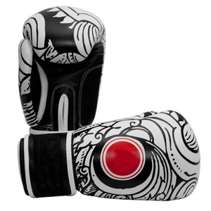 Gants de MMA en cuir durables JUNSHANG pour l'entraînement de boxe/kickboxing, doublure respirante, 14 oz, utilisation en salle de sport et à domicile, service OEM disponible - Product Image 5