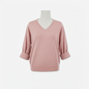 เสื้อสเวตเตอร์คอวีแบบสวม ผลิตตามสั่ง สีพื้นเรียบง่าย สไตล์ลำลอง ผ้าอะคริลิก 100% ไม่ยับ ผลิตในเวียดนาม รับผลิตแบบ OEM/ODM - Product Image 6