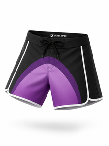 Custom Purple Gradient <b>Men</b>’s Surf Board Shorts Quick Dry Swim <b>Trunks</b> Sublimation Printed Beach Water Sports Shorts OEM ODM - Product Image 1