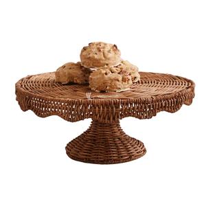 Precio Directo de Fábrica: Soporte de Exhibición de Ratán Festoneado, Bandeja de Servicio Tejida de Alta Calidad para Importadores |   Servicio OEM/ODM - Product Image 4