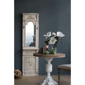 Bianco antico 20 \ "X 76 \" classico specchio da parete Vintage decorazione Country in stile Country francese - Product Image 1