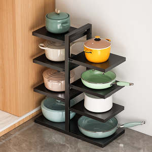 Étagère de rangement robuste pour la cuisine, la salle de bain, le bureau, la maison |   Étagère organisatrice multi-niveaux avec structure métallique robuste - Product Image 5