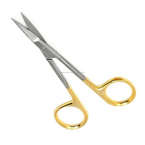 Tijeras de Precisión de Alta Calidad de 4.5 Pulgadas, Mini Tijeras para Manualidades, Mango Dorado TC, Acero Inoxidable, Certificación CE ISO, OEM/ODM - Product Image 4