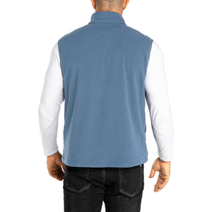 Custom <b>Men's</b> Casual Winter <b>Fleece</b> Vest Lightweight Breathable Thermal <b>Gilet</b> Outdoor Wear Cotton Blend Zipper Closure Pockets - Product Image 3