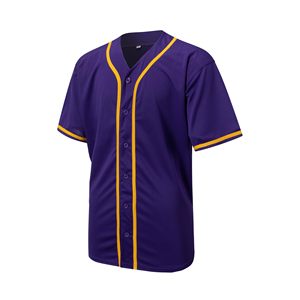 Maillot de baseball sublimé pour hommes, pull-over personnalisé avec impression complète, chemise d'équipe, nom et numéro personnalisés, uniforme athlétique 100% polyester - Product Image 2
