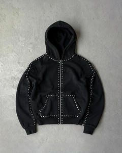 Sweat à capuche oversize en polaire bleu pour homme, style streetwear, avec broderie inspirée de la course, design patch, épais, décontracté, séchage rapide - Product Image 4