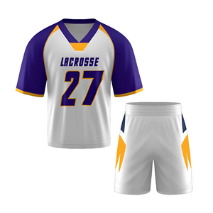 Wholesale Full Sublimation Lacrosse Jerseys Custom Team Uniforms Quick Dry <b>Compression</b> Performance Sportswear - Product Image 2