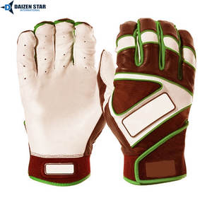 DAIZEN STAR INTERNATIONAL Baseball Batting Gloves <b>Synthetic</b> <b>Leather</b> <b>Leather</b> Lightweight High Quality Comfortable Hook Loop - Product Image 5