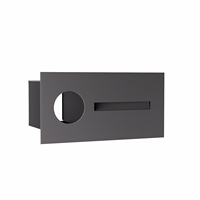 Boîte à colis intelligente pour la maison, en acier galvanisé durable, boîte aux lettres extérieure à encastrer avec fente pour courrier, revêtement en poudre