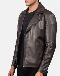 HOMIZON ENTERPRISES – Nouveauté : Blousons en cuir décontractés pour hommes, col montant, fermeture éclair, couleurs personnalisables – Prix abordable - Product Image 6