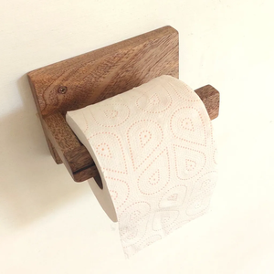 Porte-papier toilette mural en bois avec boîte de rangement, porte-rouleau de papier toilette moderne pour salle de bain, porte-rouleau de papier toilette mural en bois - Product Image 4