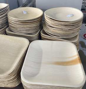 Assiettes en feuilles de palmier 100 % compostables, best-sellers |   Vaisselle jetable zéro déchet pour les entreprises écologiques - Product Image 4