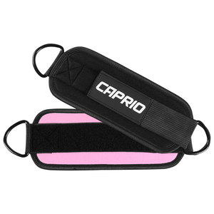 Correas de Tobillo Ajustables Negras y Rosas para Gimnasio, Protección Profesional para Ejercicios de Glúteos con Cables, Entrenamiento de Piernas - Fitness Personalizado - Product Image 2