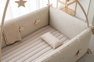 [S.P Company] lolbaby Parure de lit pour bébé avec broderie pigmentée, pare-chocs de lit, protection de parc pour bébé, matelas et literie de sécurité premium - Product Image 6