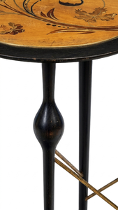 Mesa de Centro Moderna y Duradera de Resina Redonda Negra para Sala de Estar, Uso Doméstico, Hotel o Centro Comercial - Product Image 2