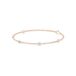 Deslumbrante Pulsera de Diamantes Cultivados en Laboratorio con Corte Elegante de 1.06 CTW, Oro Rosa de 9K - Product Image 2