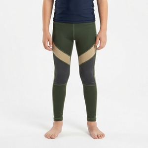 Pantalons de compression MMA pour garçons, à blocs de couleur, ajustés, extensibles, en spandex et nylon, vêtements d'arts martiaux mixtes, leggings pour enfants - Product Image 2