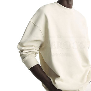 Sudadera Oversize para Hombre al por Mayor con Hombros Caídos, Personalizable con Logotipo, Cuello Redondo, de Algodón y Forro Polar - Product Image 2