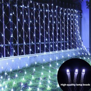 1.5*1.5M 3M*2M 4M*6M Net IP65 Waterproof 8 Modes Indoor <b>Christmas</b> Mesh Led Fairy <b>Lights</b> 96LEDs Warm White Dimmable - Product Image 3