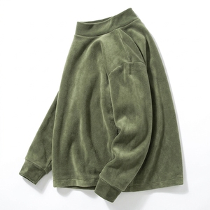 Nueva Llegada: Sudaderas Personalizadas Unisex de Cuello Alto, Talla Grande, Diseño Sólido, Tejido Grueso para Invierno - Product Image 4