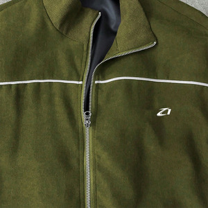 ชุดฮู้ดดี้และกางเกงจ็อกเกอร์ Olive Piping สไตล์วินเทจ ชุดกีฬา คอซิป ตัดเย็บตามสั่ง ผู้ผลิต OEM ODM - Product Image 4