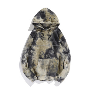 Sweat à capuche en molleton 100% coton de haute qualité avec design tie-dye personnalisé pour unisexe, vente en gros - Product Image 1