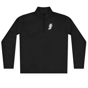 Men’s Quarter Zip Performance Pullover Long Sleeve <b>Mock</b> <b>Neck</b> Custom Logo Athletic Training Shirt Lightweight Sports <b>Top</b> - Product Image 1