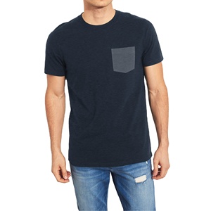 Camiseta de alta calidad para hombre, camiseta personalizada con bolsillo, camiseta de algodón con bolsillo en 2025, Camiseta de algodón 100% para hombre, estampado holgado - Product Image 1