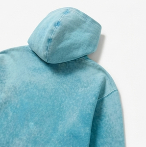 Sudadera con capucha holgada para hombre, estilo acid wash, oversize, con efecto tie-dye, de algodón French Terry, informal, para invierno, estilo urbano, con efecto lavado - Product Image 3