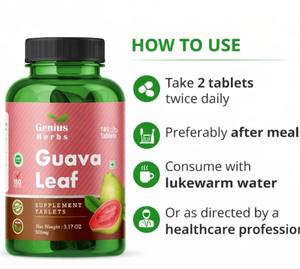 Tabletas de Hoja de Guayaba Más Vendidas, Fragancia Natural Vibrante, Ingredientes Herbales Puros, Sin Colores ni Sabores Artificiales Añadidos - Product Image 3