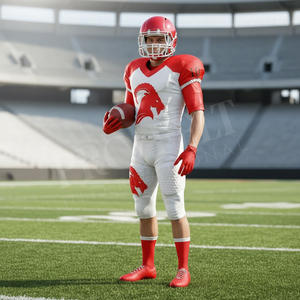 Practice Safety Padded OEM ODM American Football Uniform Jersey Pants <b>Set</b> Durable Teamwear Game Day Training Whole Sale Kit Men - Product Image 3