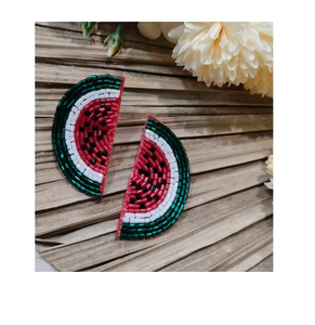 Boucles d'oreilles pendantes artisanales perlées, élégantes et légères, bijoux tendance pour femme, idéales pour les fêtes et les soirées - Product Image 4