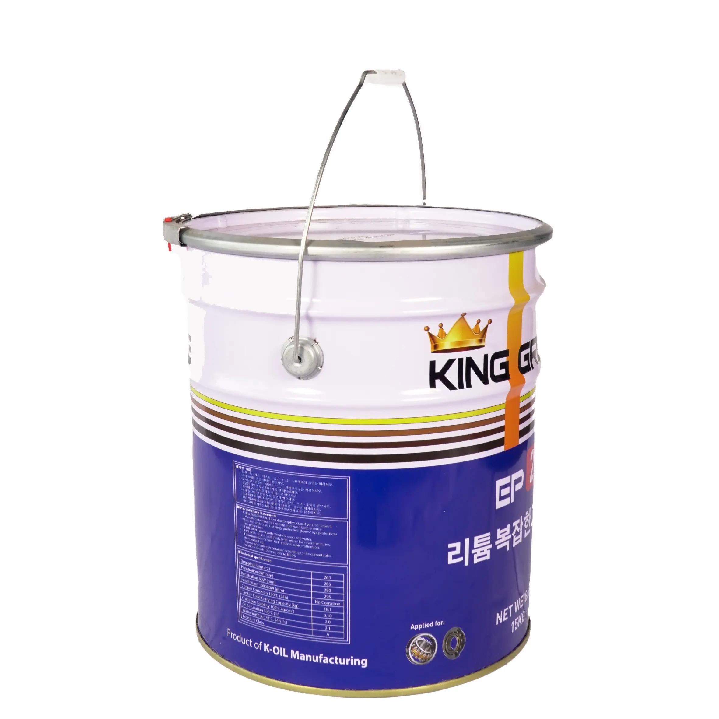 KING GREASE LITHIUM EP2 fabriqué au Vietnam, Excellente lubrification et prix bon marché pour les équipements à charge lourde. Lubrifiant à graisse