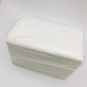 Serviettes de table en papier jetables de haute qualité, écologiques, pliées en 1/8, de forme ailée, blanches, avec une excellente absorption, pour restaurants - Product Image 6