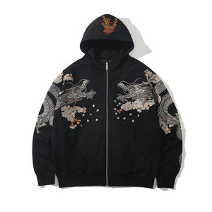 เสื้อฮู้ดดี้ปักลายสำหรับผู้ชาย ปรับแต่งได้ตามต้องการ ผ้าฝ้าย 100% ผ้าฟลีซย้อมสีเรียบ ระบายอากาศได้ดี เป็นมิตรกับสิ่งแวดล้อม น้ำหนักเบา ขายดี ราคาสมเหตุสมผล - Product Image 4