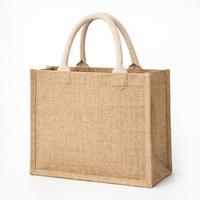 Sac fourre-tout en jute 2026, écologique, réutilisable, avec logo personnalisé imprimé, fermeture éclair et ouverte, vente en gros