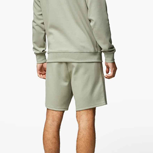 Shorts de sport pour hommes, 5 pouces, logo personnalisé, couleur unie, taille oversize, vêtements de sport pour hommes, fabriqués au Pakistan, service OEM. - Product Image 5