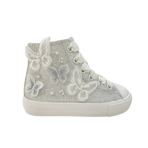 Hts B12328 GS Girls' Mid Cut Vulcanized Shoes-Comfortable Durable Fashion Street Style <b>Kids</b> Sneakers Vietnam Made Export - Product Image 1