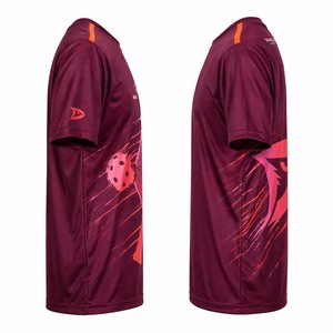 Custom Pickleball Jersey Short Sleeve Sublimation Transfer Print Moisture Wicking <b>Athletic</b> Shirt 100% Polyester - Product Image 4