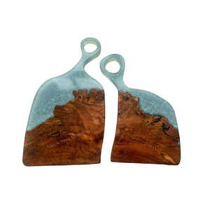 Handmade Wood Resin Cutting Board Rustic Design Irregular Shape Kitchen Decor Indoor Use Vietnam Made - Product Image 2
