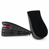 Semelles rehausseuses de talon réglables en PVC de qualité supérieure à 3 couches, amovibles, avec coussin d'air pour baskets et bottes, pour la marche quotidienne