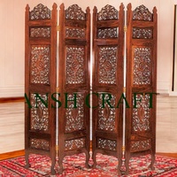 Paravent en bois antique sculpté à la main |   Cloison décorative pour salon, chambre à coucher, décoration intérieure