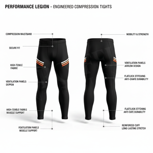 Whole Sale Manufacturer Customized Design Black Color Stripe Design Compression Pants Training Quick Dry Skinny Yoga Leggings - Product Image 2